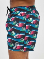 %Pto% Palm trees and waves swimsuit black