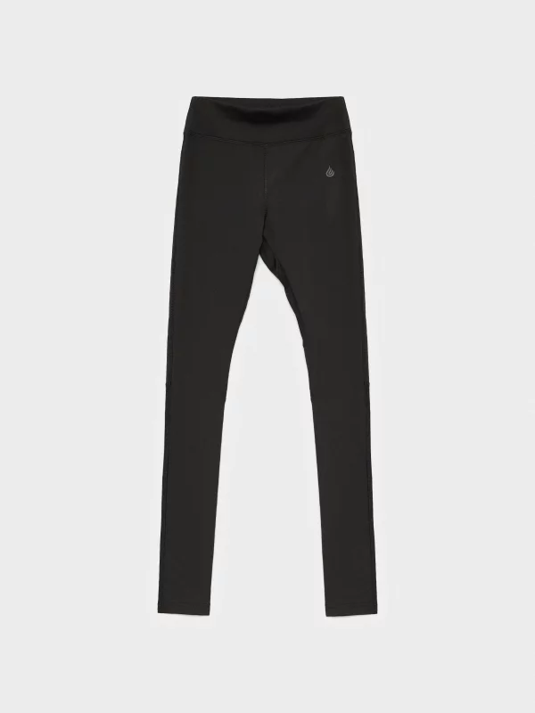 Leggings mesh details black detail view
