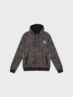 %Pto% Sudadera cremallera camuflaje gris oscuro