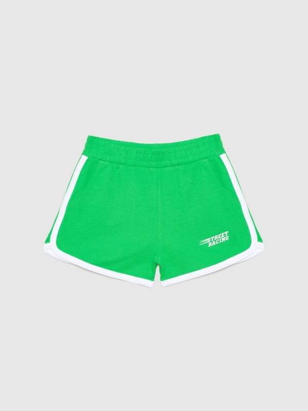  Short deportivos con bolsillos menta