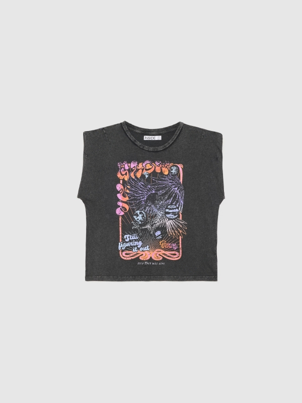  Glow tank top dark grey