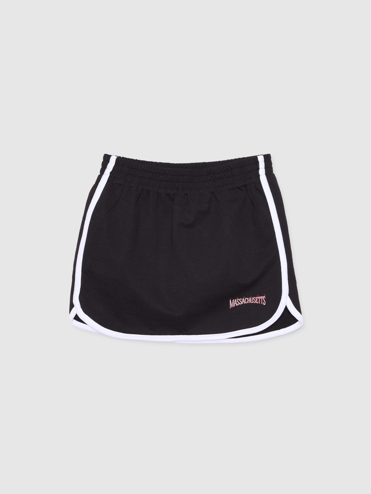  Falda pantalón mini deportiva negro