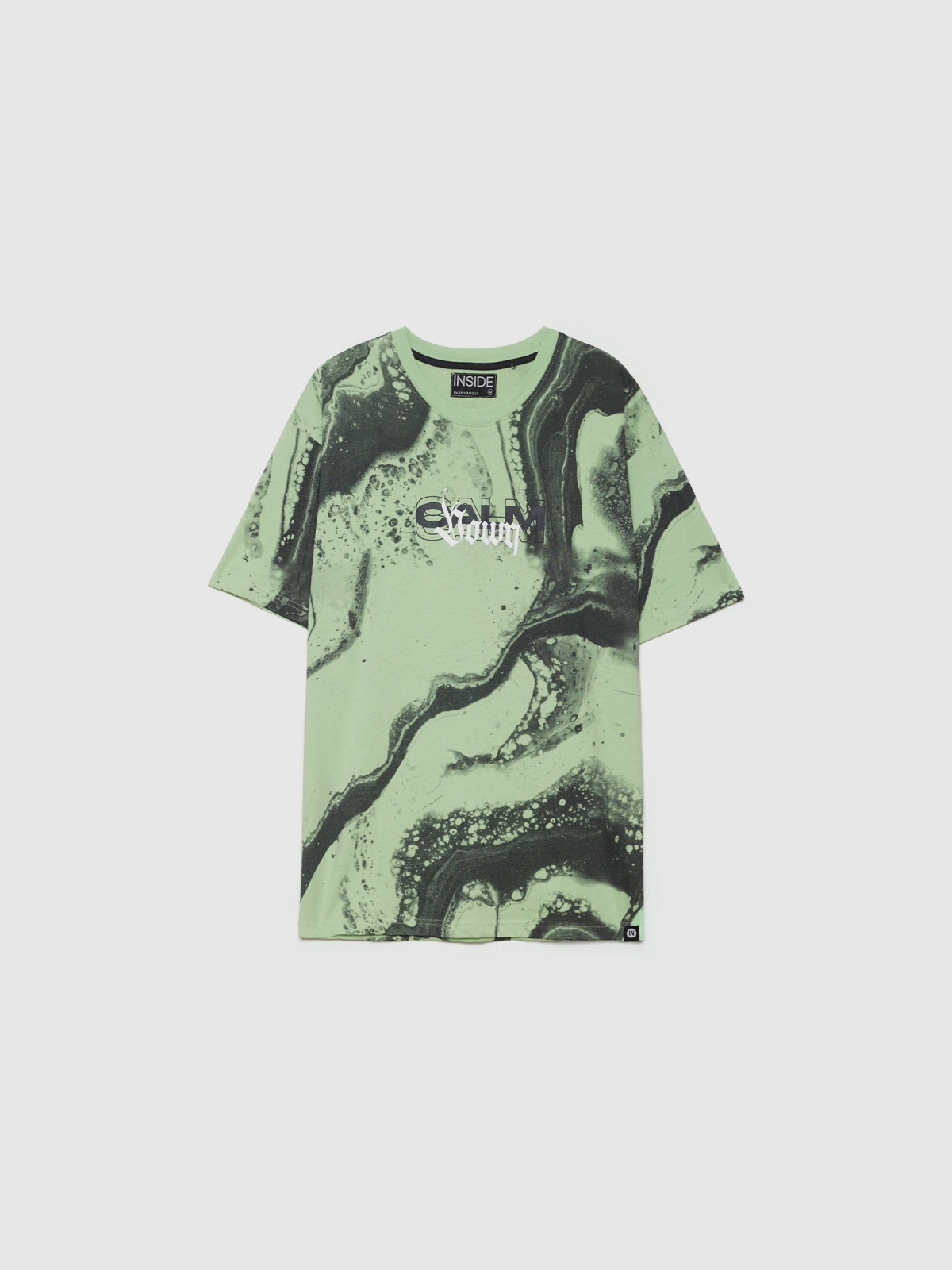 %Pto% T-shirt liquid stains mint