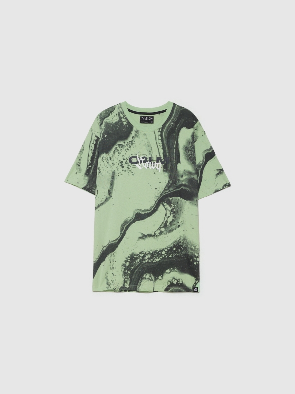  T-shirt liquid stains mint