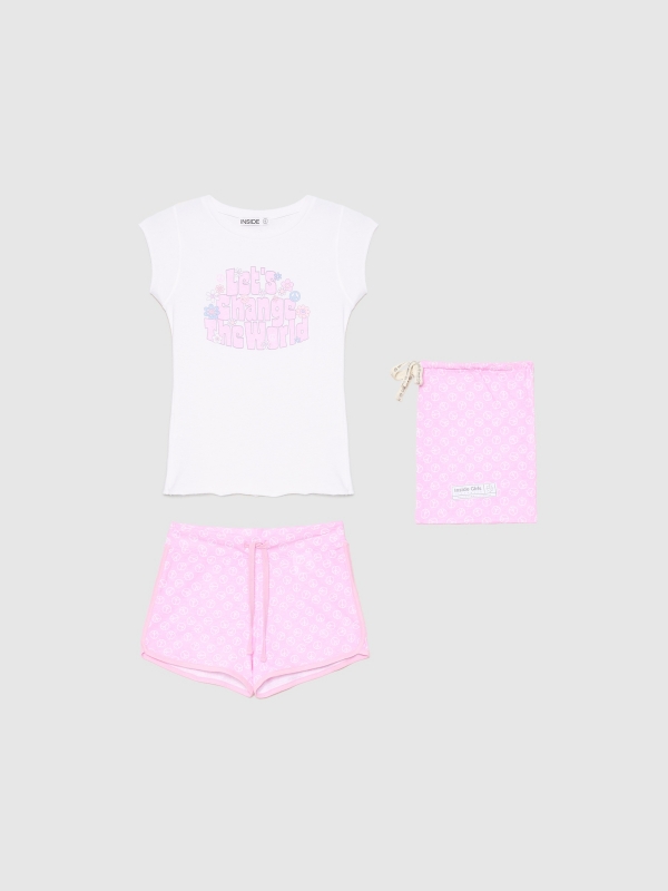 Conjunto pijama paz malva