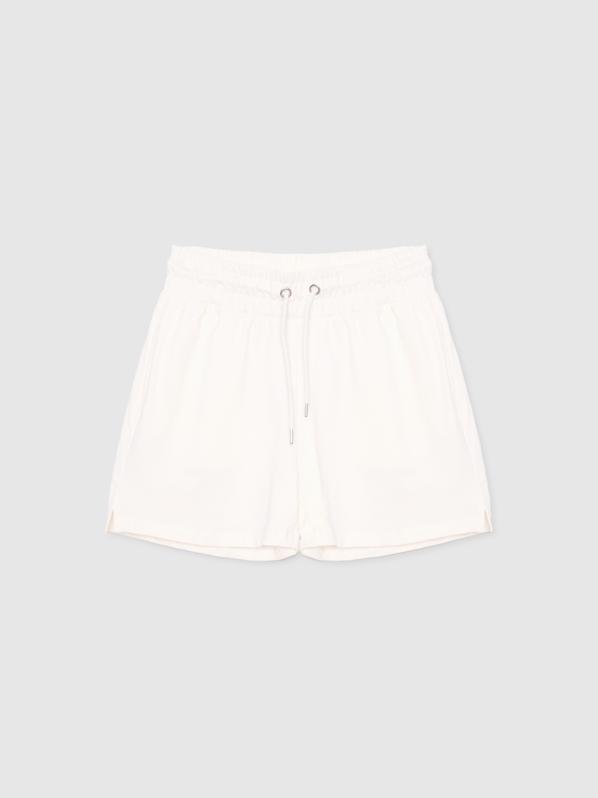  Short deportivo regular blanco roto