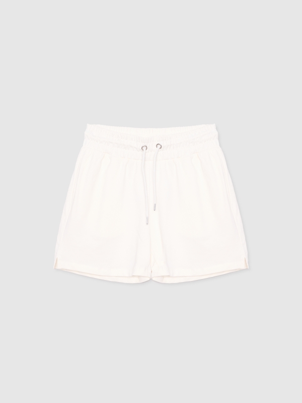  Short deportivo regular blanco roto