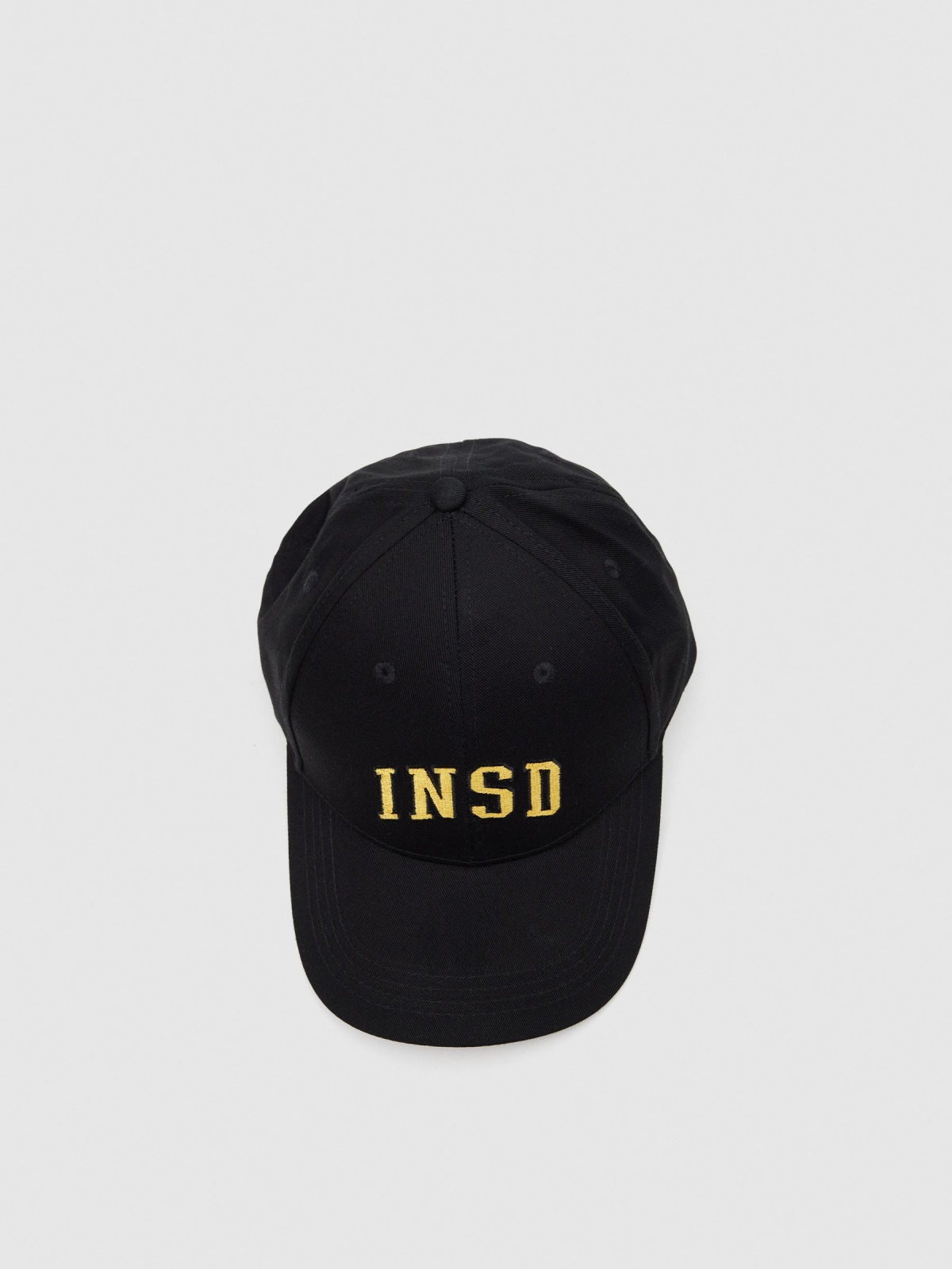 Basic sports cap black detail view