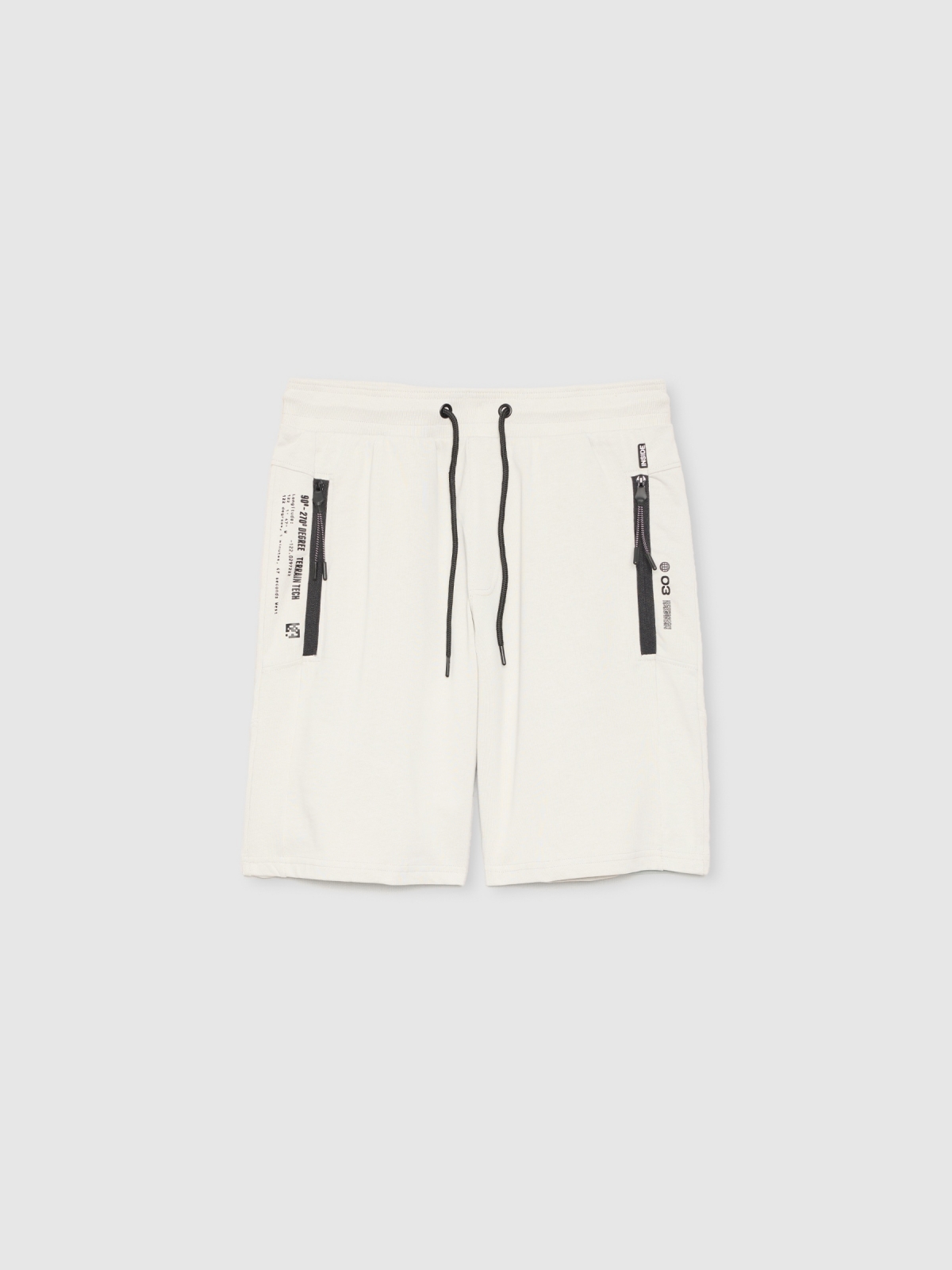  Bermuda jogger deportiva gris claro