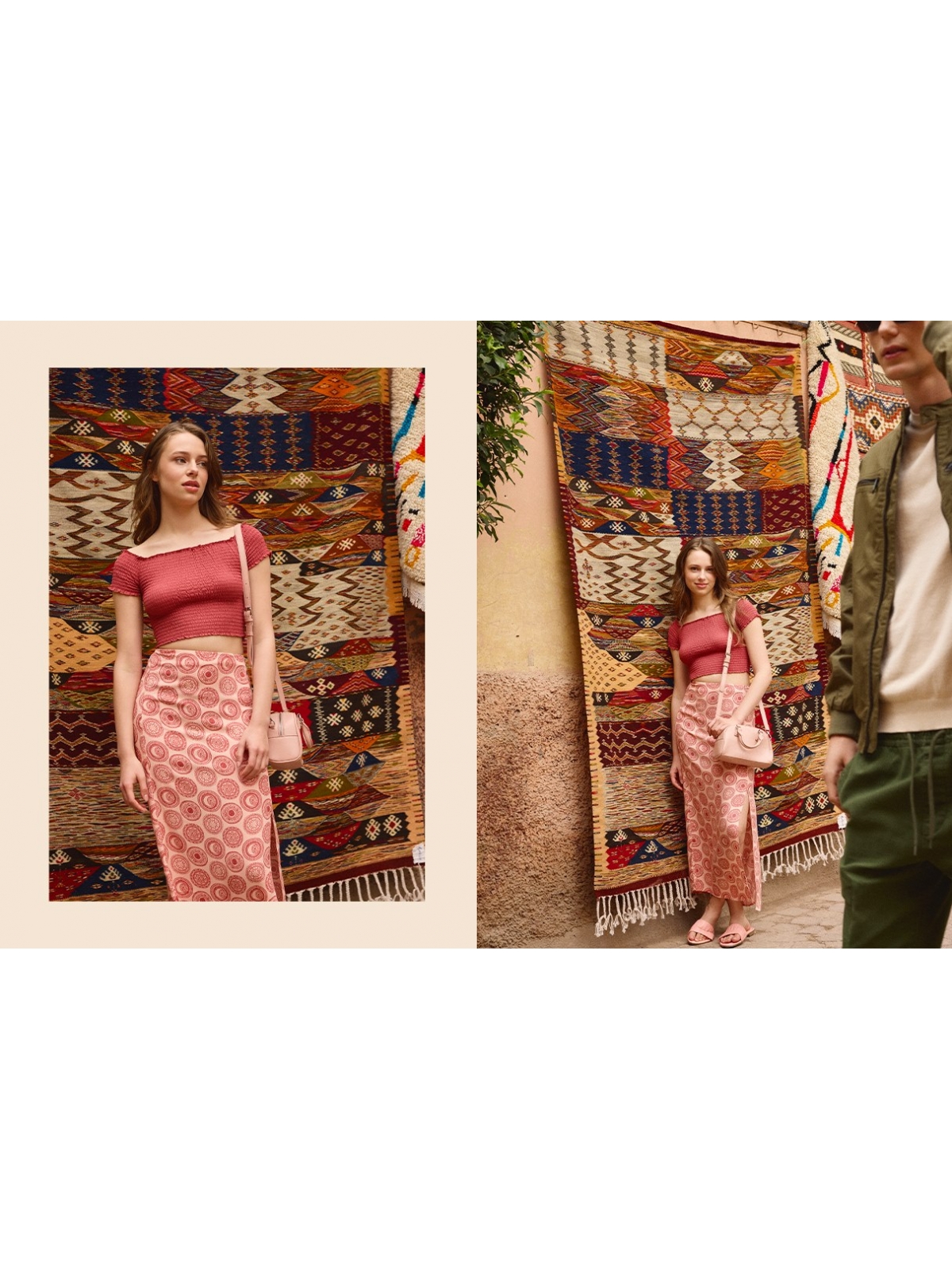 %NewExtra% Top boat neck gathered red