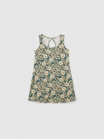%Pto% Vestido evasé flores multicolor