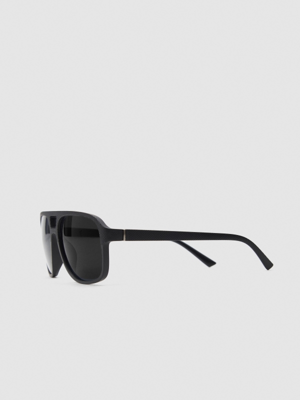 Aviator sunglasses black detail view