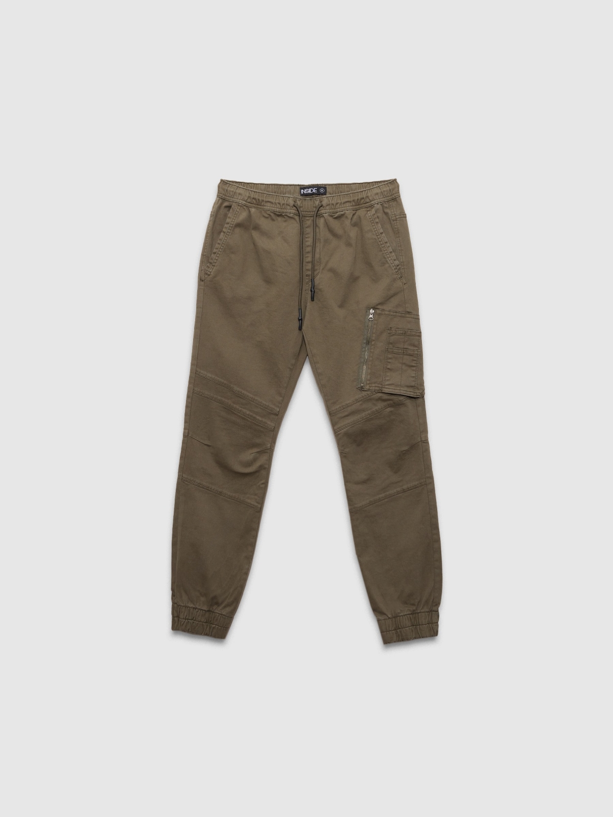  Closed pocket jogger pants green front view