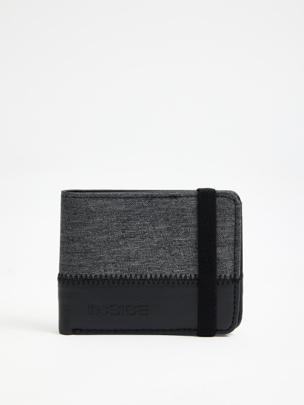 Double-knit wallet black general front view