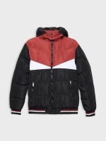 %Pto% Detachable hood jacket black front view