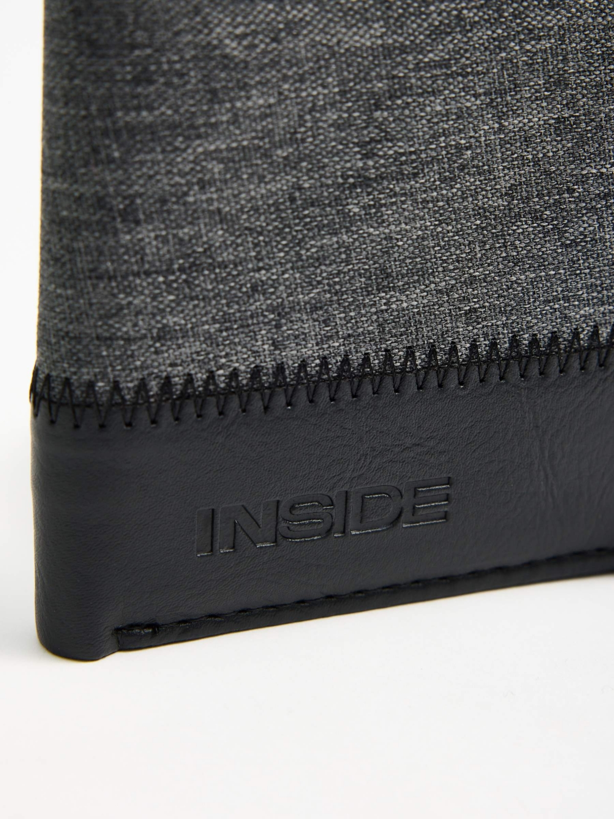 Double-knit wallet black general back view