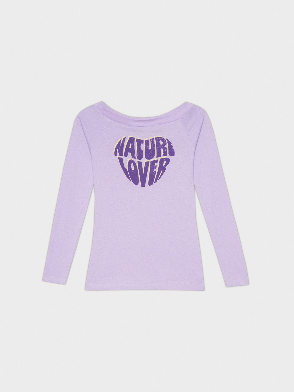  Natural Lover T-shirt lilac front view