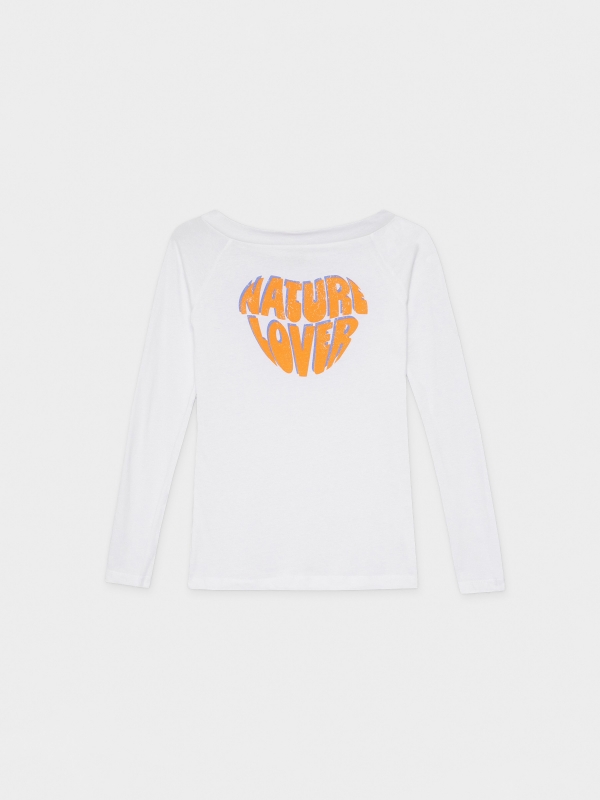  T-shirt do Natural Lover branco vista frontal