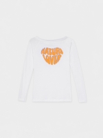 %Pto% T-shirt do Natural Lover branco vista frontal
