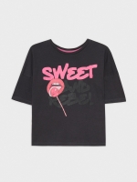 %Pto% T-shirt with print dark grey
