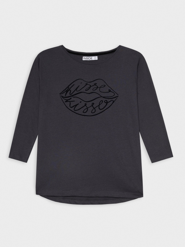  Flock 3/4 sleeve t-shirt grey