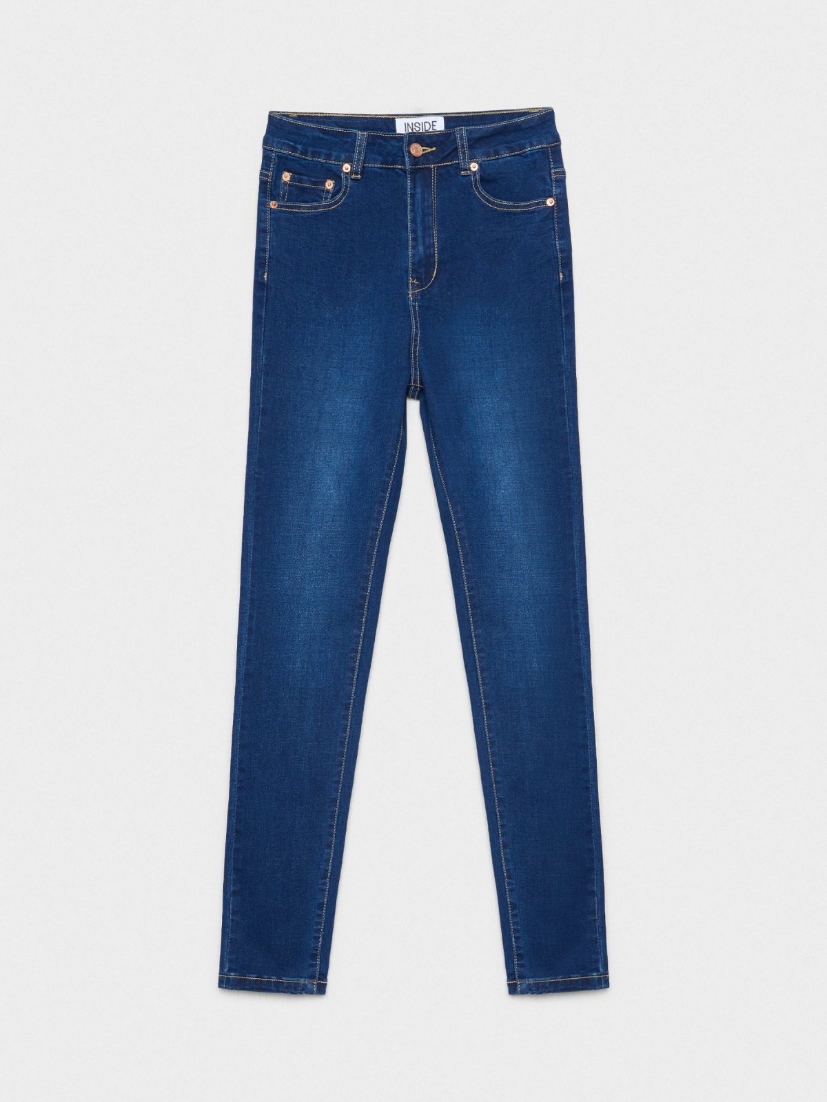  Jeans skinny high rise azul