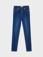 %Pto% High rise skinny jeans blue