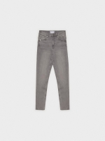 %Pto% Jeans skinny push up tiro medio gris medio vista frontal