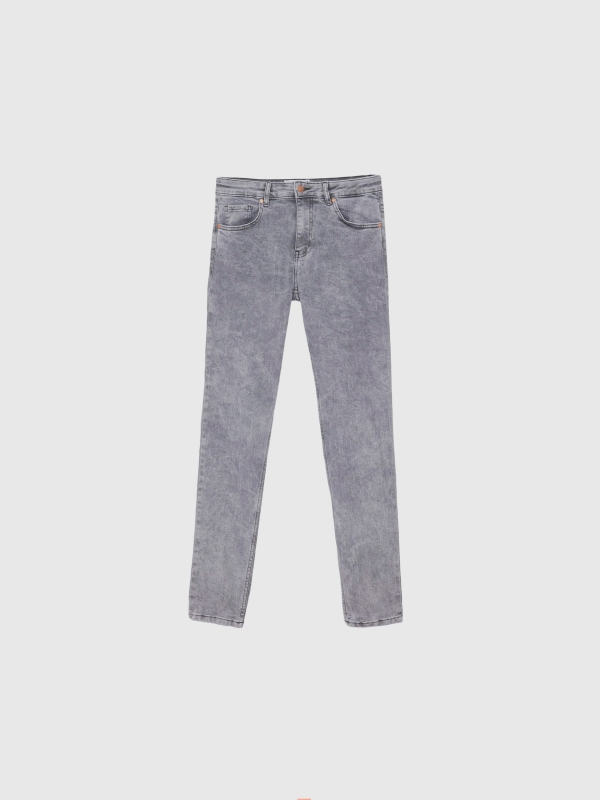  Basic gray skinny jeans grey front view