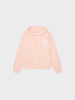 %Pto% Kangaroo sweatshirt with print light pink front view