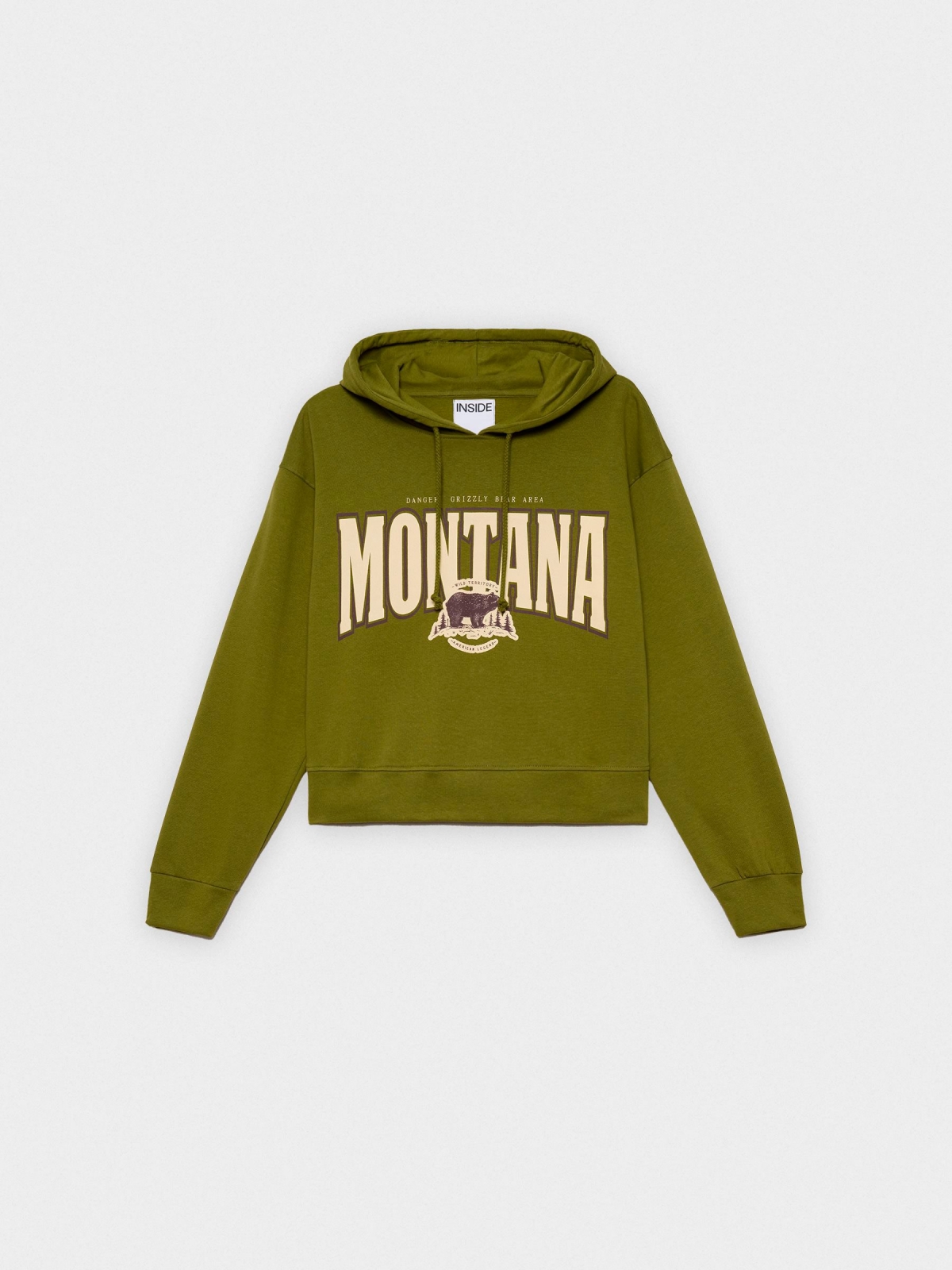  Sweatshirt Montana cáqui vista frontal