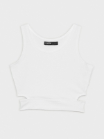 %Pto% Top cut out blanco vista frontal