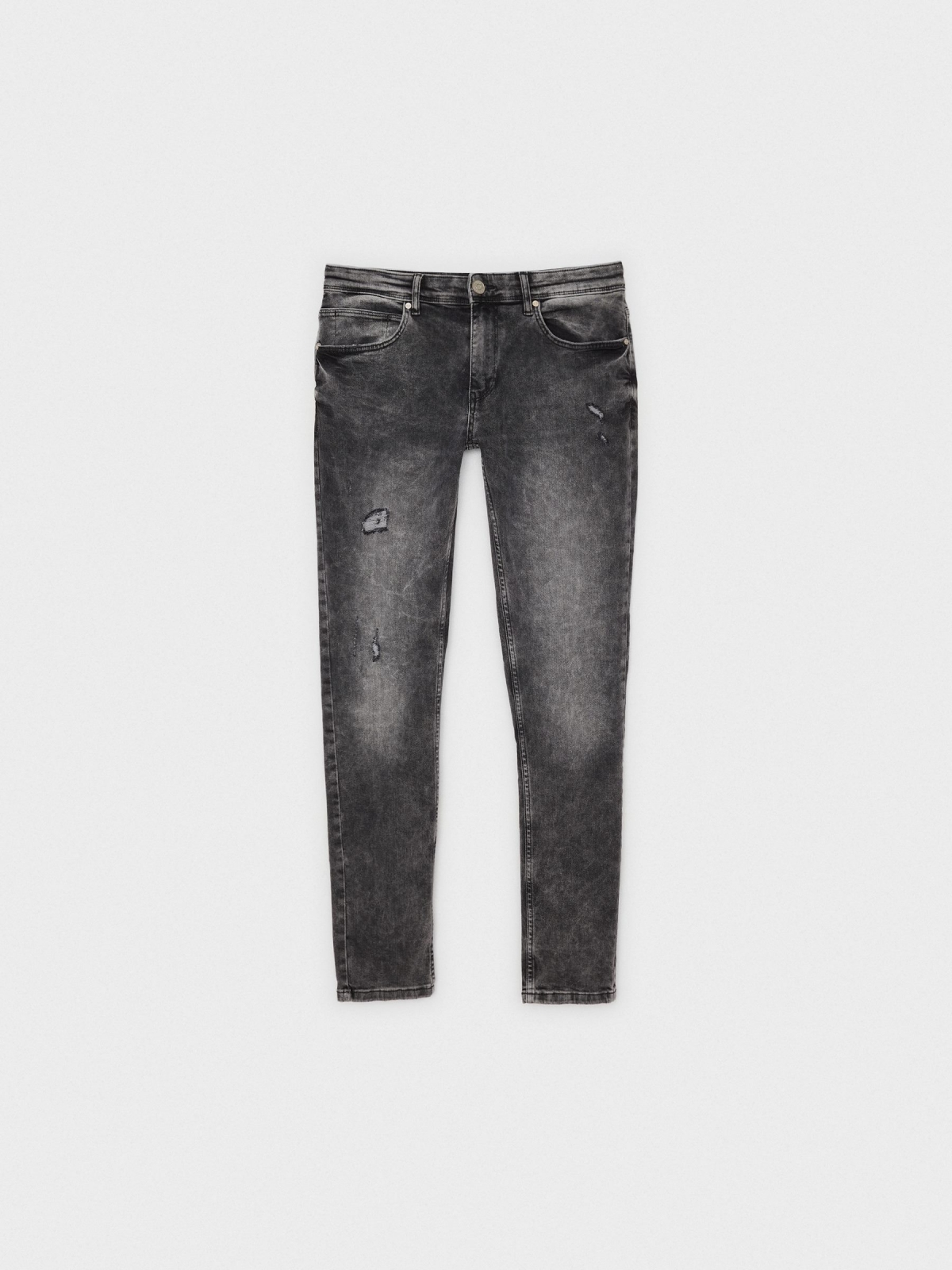  Jeans super slim rotos gris