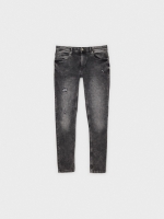 %Pto% Jeans super slim rotos gris