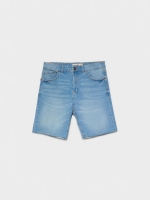 %Pto% Bermuda denim dad fit azul ducados vista frontal