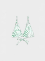 %Pto% Animalprint bikini top multicolor front view