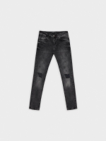 %Pto% Jeans super slim gris oscuro vista frontal