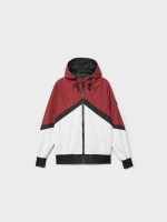 %Pto% Lightweight hooded jacket white front view