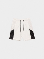 %Pto% Bermuda jogger con banda lateral gris vigoré claro vista frontal
