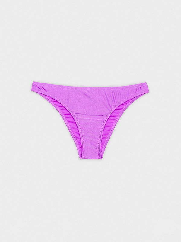  Braguita bikini clásica metalizada magenta vista frontal