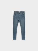 %Pto% Jeans skinny azul tiro bajo azul vista frontal
