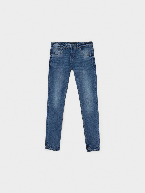  Jeans slim denim azul vista frontal