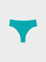 %Pto% Braguita bikini brasileña metalizada verde vista frontal