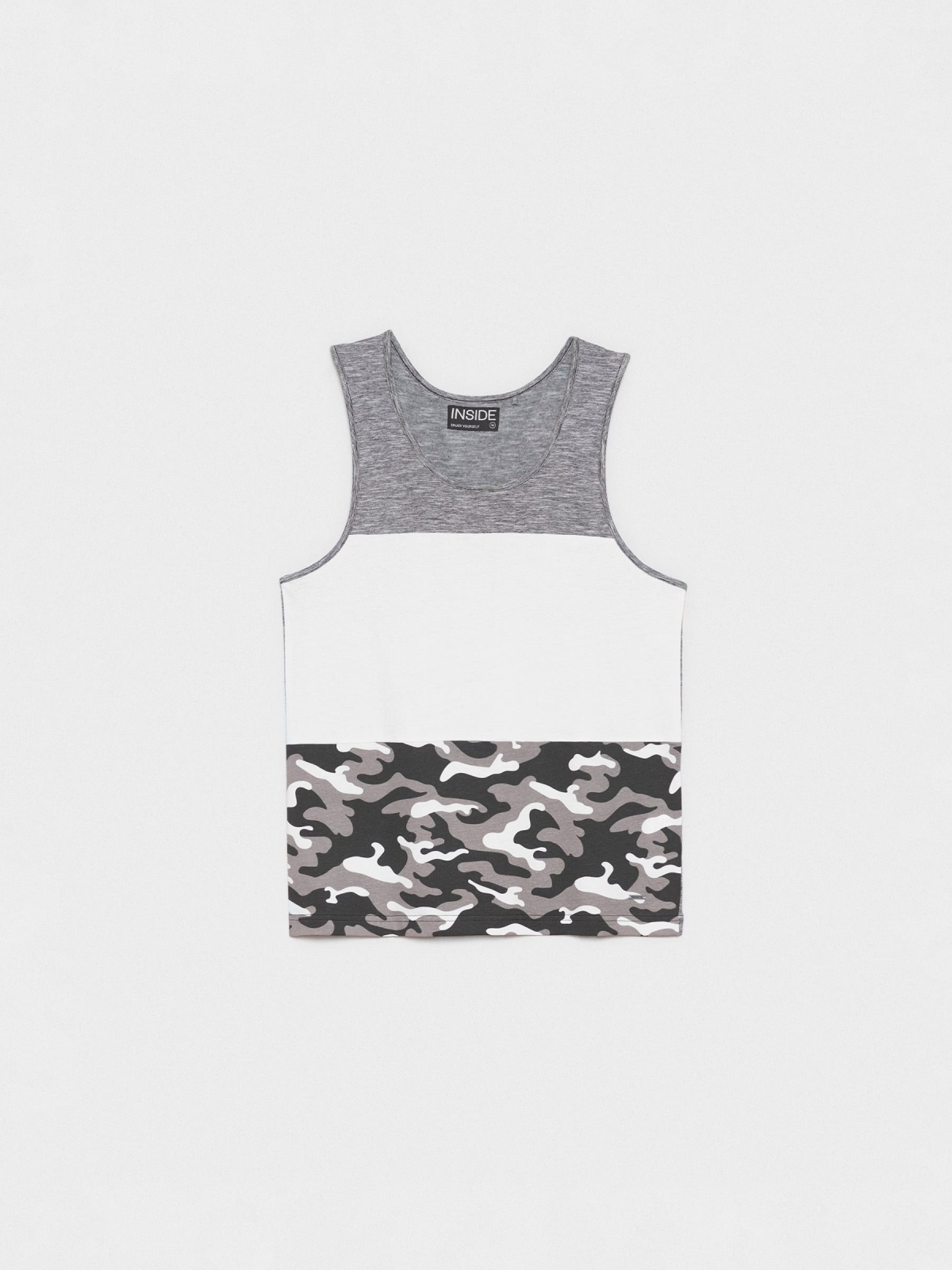  Combined camouflage t-shirt black front view