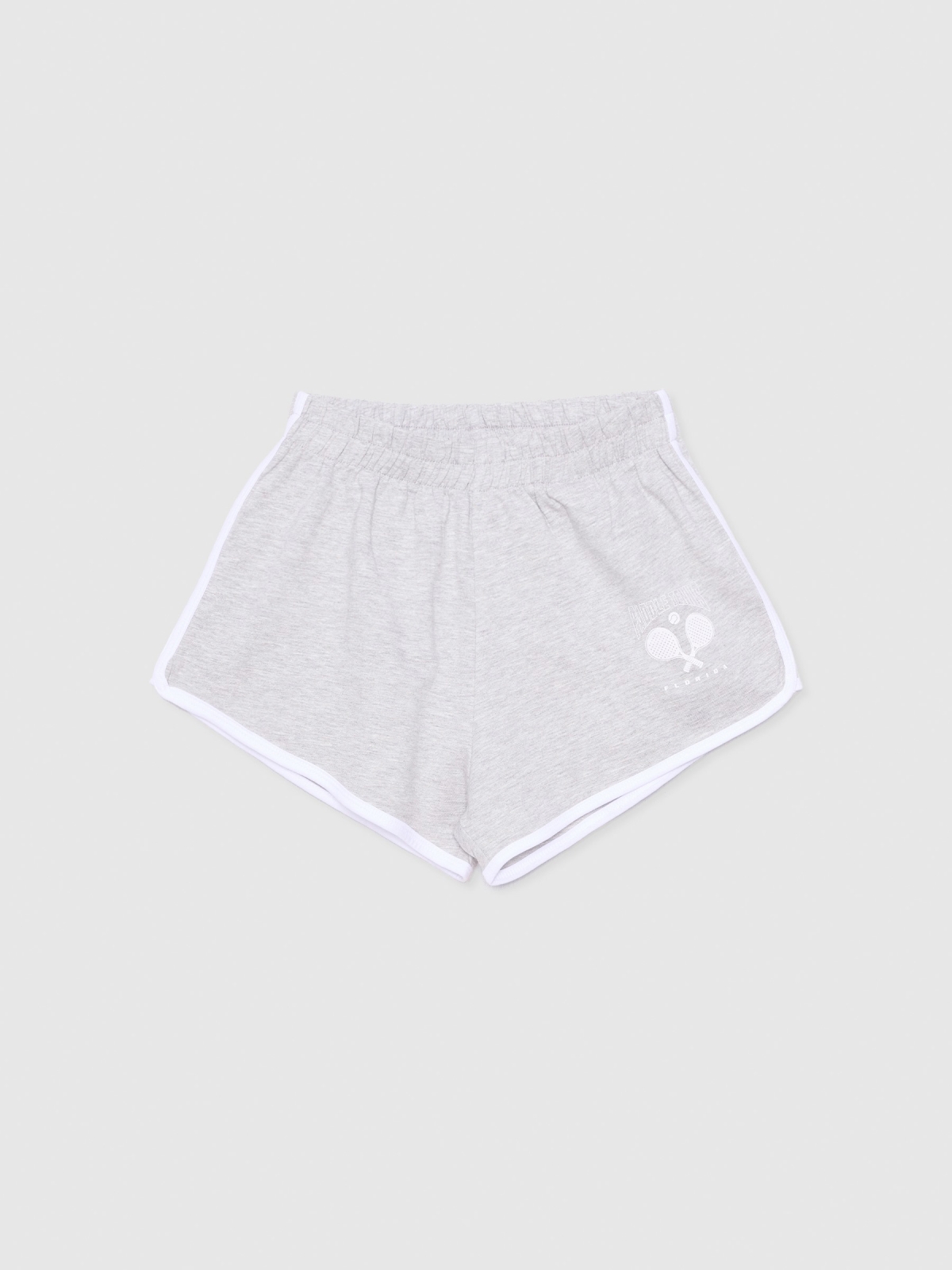  Sport shorts with piping medium melange front view