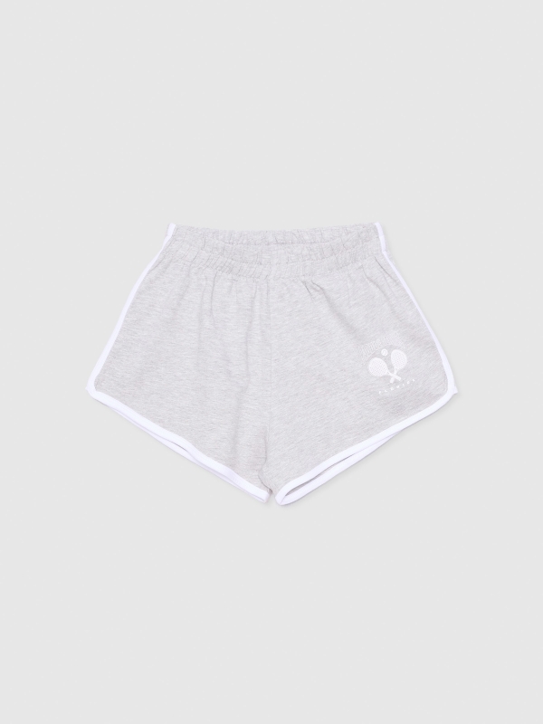  Short deportivo ribetes melange medio vista frontal