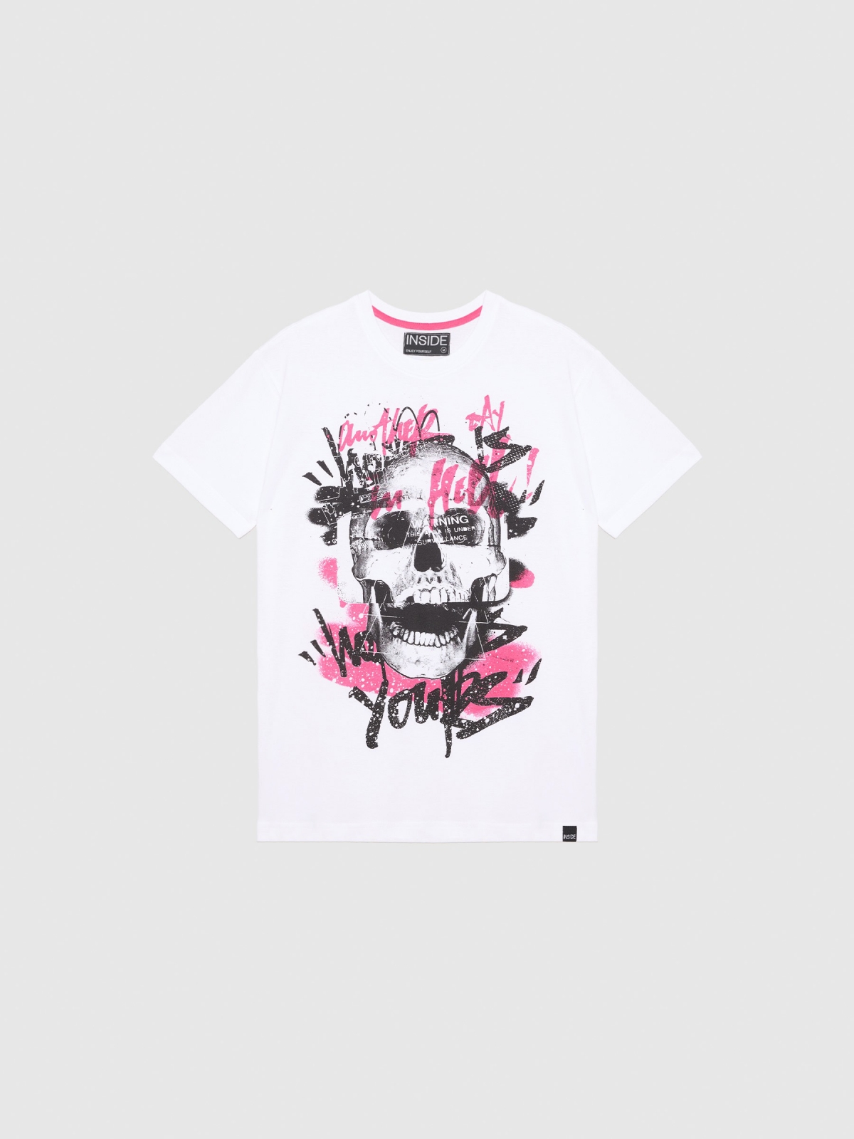  Skull T-shirt white front view