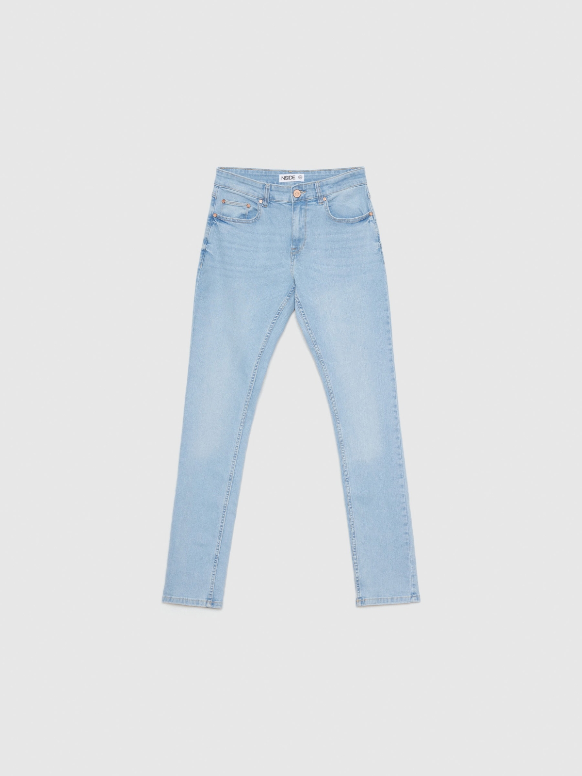  Consistent light blue slim fit jeans blue front view