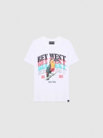 %Pto% Tropical toucan t-shirt white front view