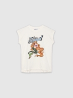 %Pto% T-shirt sereia off white vista frontal